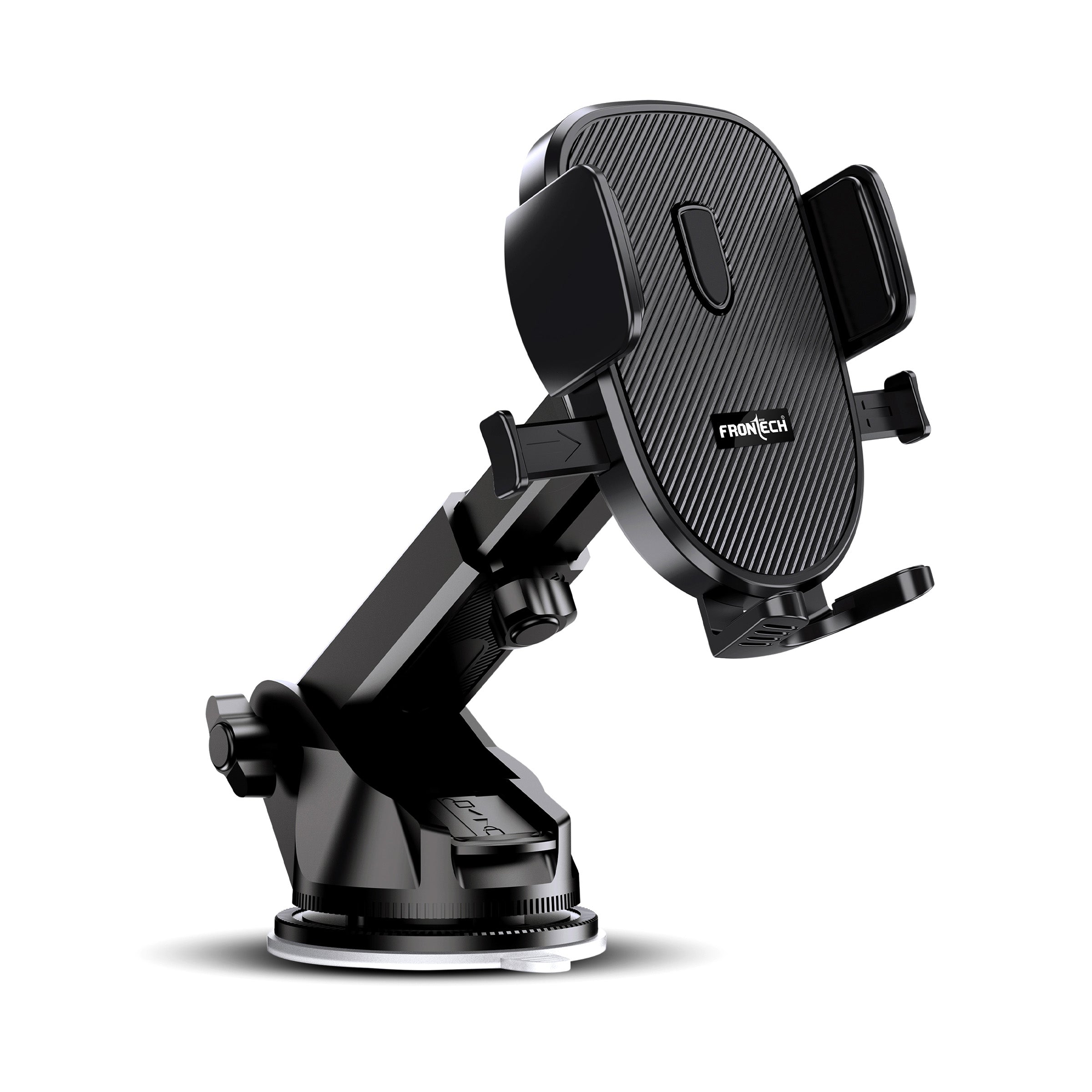 FRONTECH 360° Rotating Car Phone Holder–One-Hand Operation, Anti-Slip Silicone Pad, Adjustable Angle & Height, Strong Sticky Gel Pad– Universal Compatibility for All Phones (CCH-0011) FRONTECH 360° Rotating Car Phone Holder–One-Hand Operation, Anti-Slip Silicone Pad, Adjustable Angle & Height, Strong Sticky Gel Pad– Universal Compatibility for All Phones (CCH-0011)